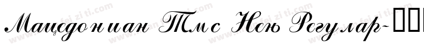 Macedonian Tms New Regular字体转换
